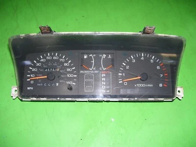 1989 Subaru Justy Automatic Speedometer Instrument Cluster w/Tach 46k Gauges - Image 1 of 2