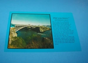 Did You Know? Vintage Postcard  "Reversing Falls"    Canada  - Picture 1 of 2