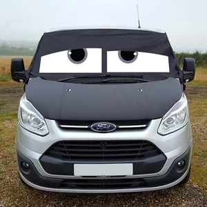 Ford Transit Custom Window Screen Cover Black Out Blind Curtain Frost Eyes Grey - Picture 1 of 4