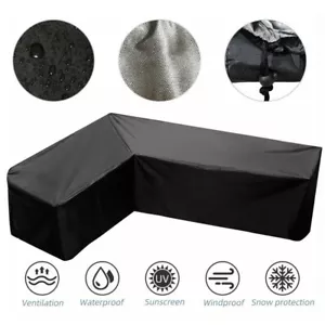 210D Long-lasting L Shape Corner Furniture Cover Patio Outdoor Oxford Protector - Picture 1 of 10
