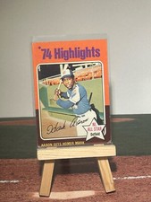 1975 Topps #1 Hank Aaron 74' Highlights Atlanta Braves