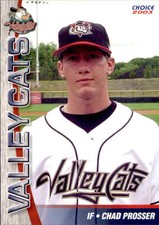 2003 Tri-City ValleyCats Choice 26 Chad Prosser Austell Georgia GA Baseball Card