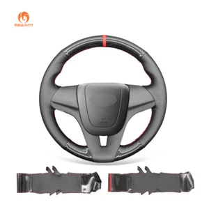 Carbon Fiber Leather Car Steering Wheel Cover for Chevrolet Cruze Orlando Sonic - Picture 1 of 11