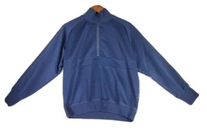 Publish Men's 1/2 Zip Dark Navy Blue Soft Stretch Pullover Sweater Jacket Size M - Picture 1 of 3