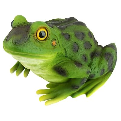 Design Toscano QM20510 Ribbit The Frog Garden Toad Statue, 9 Inch, 9", Full C... - Image 1 of 4