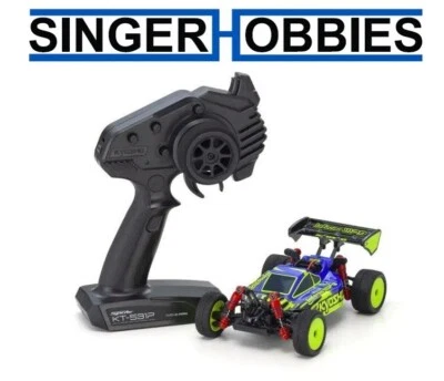 Kyosho 32093BLY Mini-Z 4WD Inferno MP9 Buggy ReadySet Blue/Yellow HRP - Image 1 of 3