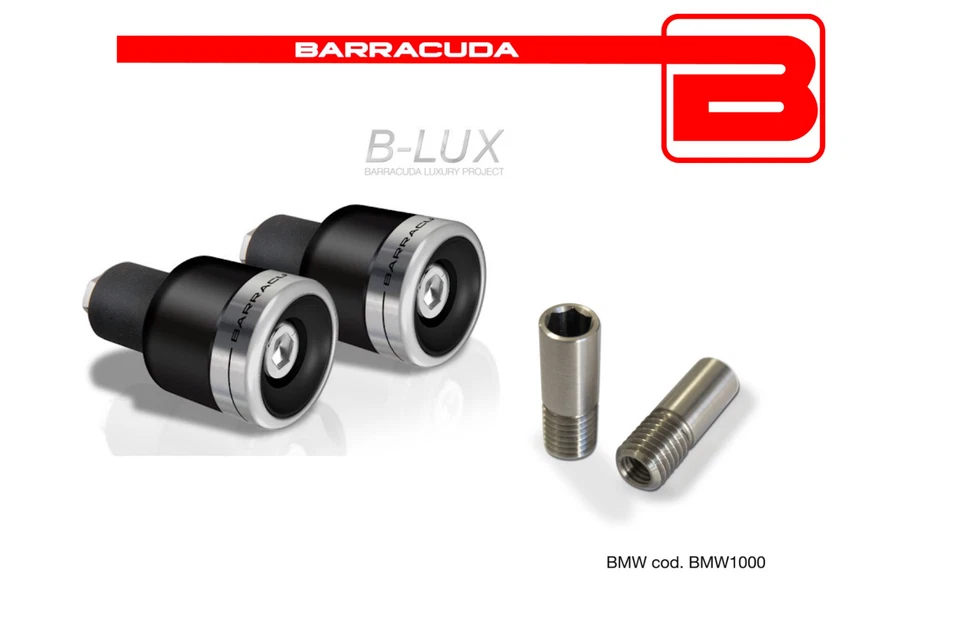 BARRACUDA CONTRAPPESI ARGENTO BLUX + ADATTATORI per BMW R 1200 R - R 1200 RS - Immagine 1 di 1