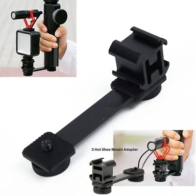 1 X Triple Hot Shoe Mount For Zhiyun Smooth 4DJI Pocket Gimbal Replacement - Image 1 of 4