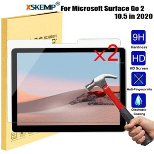 2Pcs Microsoft Surface Go 2 10.5 TEMPERED GLASS Screen Protector Protective Film - Picture 1 of 17