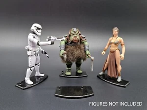Star Wars Modern Hasbro Figura Soportes NEGROS Colección Vintage POTF2 Forcelink + - Imagen 1 de 3