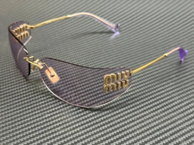 MIU MIU MU A51S ZVN90O Pale Gold Pink Women's 75 mm Sunglasses - Image 1 of 4