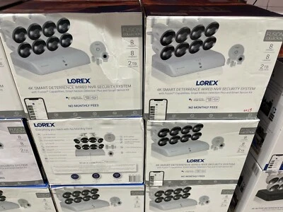 Lorex 4K UHD 8-channel Fusion NVR Security System w 8 Smart Deterrence 4K Camera - Image 1 of 4