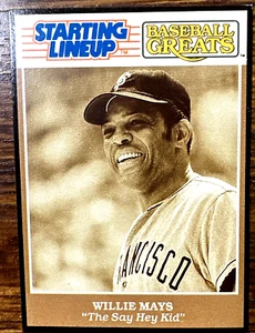 1989 Kenner Starting Lineup Cards Baseball Greats - Willie Mays HOF 💥⚾💥 - Picture 1 of 9