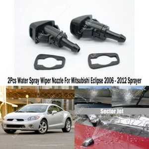 Spray Wiper Nozzle For Mitsubishi Eclipse 2Pcs Front Windshield Washer Jet - Imagen 1 de 12