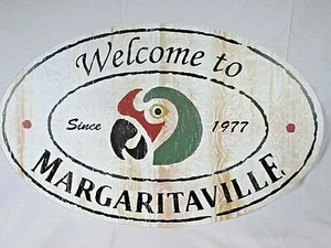Jimmy Buffett's Margaritaville Parrot Head Pub Sign Bar Mancave Pool Patio TIKI - Picture 1 of 9