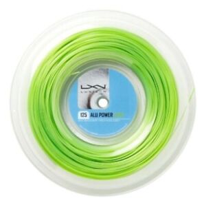 (0,91€/Lfm.) Luxilon Alu Power 125 Lime Green 200 m Tennis Strings