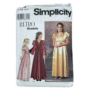 Simplicity Schnittmuster 9078 Kleid Weste Renaissance Mittelalter Mädchen 7-10 - Bild 1 von 2