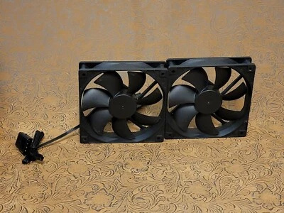 2x Rosewill 120mm x 25mm Black Case Fan 12V 3-Pin & Molex DF1202512SELN  ↺ - Image 1 of 3