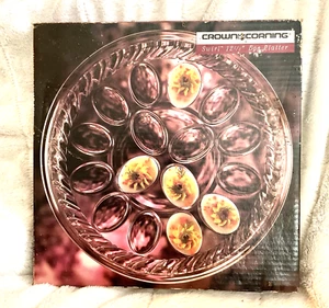 Vintage Crown Corning Swirl 12,5" Eierplatte - Bild 1 von 4