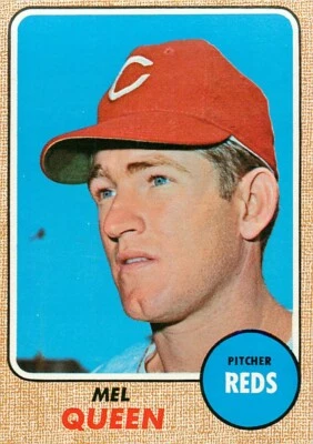1968 Topps Baseball #283 MEL QUEEN Cincinnati Reds MID-GRADE + - Image 1 of 2