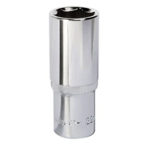 Sealey SP1222D WallDrive® Socket 22mm Deep 1/2"Sq Drive Fully Polished - Picture 1 of 1