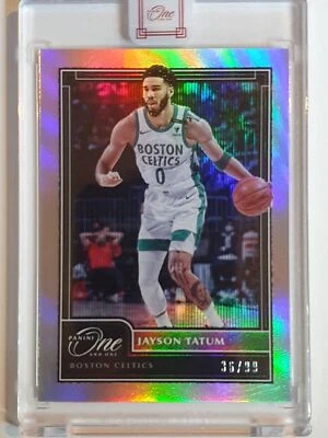 2020 One and One Jayson Tatum #54 HOLO /99 - Panini Factory Sealed - Image 1 of 3
