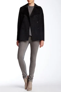 W461 NWT VINCE DOUBLE FACE PEACOAT WOMEN COAT SIZE M in C $625 - Picture 1 of 10