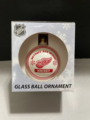 Adorno de bola de vidrio NHL Detroit Redwings Foto 1 de 4