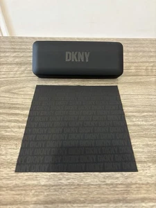 Estuche rígido protector para gafas DKNY genuino con paño de limpieza - negro - Imagen 1 de 13
