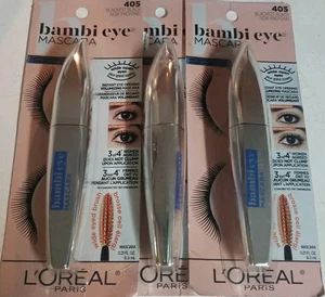 L'Oreal Bambi Mascara 405 Blackest Black Waterproof 3 Pack  - Picture 1 of 1