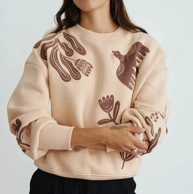 Sudadera Libertad y Paz - Popular Ucraniano Moderno - Bordado y Apliques Foto 1 de 4