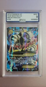 POKEMON XY FA/M MEWTWO EX 159 BREAKTHROUGH AGS 9 - Picture 1 of 3