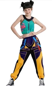 Kids Girls KPop Demon Hunters Costume Zoey Costume Halloween Size 9-10Y - Picture 1 of 7