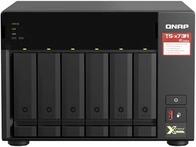 QNAP TS-673A 6-bay NAS/iSCSI IP-SAN AMD Ryzen V1000 series TS-673A-8G-US - Image 1 of 4
