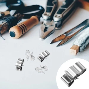 50 Stück Seilklemme Seilklemme Metalldrahtklemme Anhänger Drahtclips - Bild 1 von 12