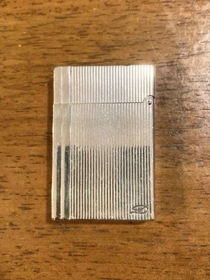 Accendino a gas Dupont Gatsby argento prodotto in Francia - Immagine 1 di 4