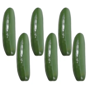 6 Stück Simulierte Grüne Gurke Mini Simulation Gemüse Künstliche Gefälschte - Bild 1 von 12