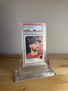 2022 Topps Heritage Spencer Strider Rookie Card RC #521 PSA 9 Mint Braves - Picture 1 of 2