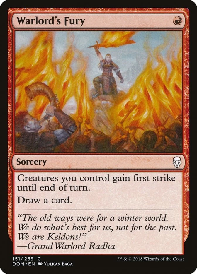 Warlord's Fury 151 NM Normal Dominaria MTG EN - Image 1 of 1