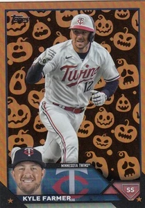 2023 Topps Update KYLE FARMER Halloween Jack O'Lantern #US57 Twins - Picture 1 of 1