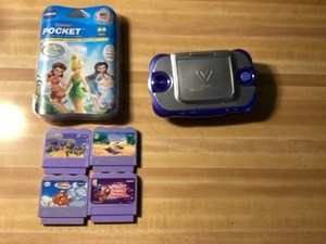 V Tech Cyber Pocket w/ 5 Games Tested and Working - Picture 1 of 5
