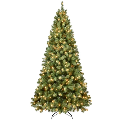 🌟 7FT Pre-Lit LED Christmas Tree 1072 Mixed PVC Tips - Auto-Hinged Structure 🌟 - Image 1 of 4