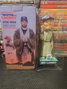 STAR WARS Texas Rangers 2017 Jedi Master Jonathan Lucroy Bobblehead NEW IN BOX - Picture 1 of 24