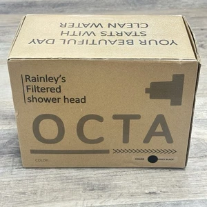 Rainley Octa Filtered Shower Head - Onyx Black - New Factory Sealed - Picture 1 of 6