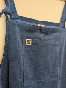 Lucy & Yak Corduroy Dungarees Teal Size 26 - Picture 1 of 8