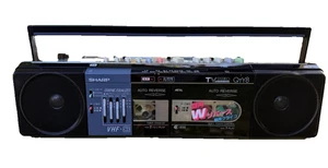SHARP QT-Y8 Rare Vintage Cassette Deck Boombox TV-Audio Serviced Japan Warranty - Bild 1 von 24