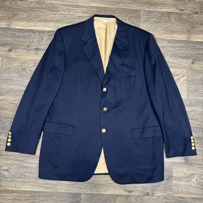 Brioni Navy Blue w/ Gold Buttons Wool Blazer Jacket 48R - Image 1 of 4