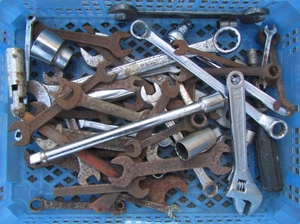 Job Lot of Mixed Spanners Sockets Ratchets etc Mechanics Tools - Picture 1 of 3