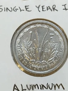 Moneda de 1 franco de África Ecuatorial Francesa (Camerún) 1948 sin circular - Imagen 1 de 2