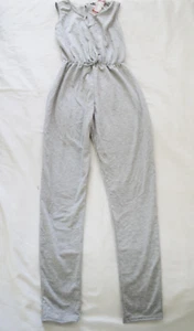 BOOHOO Grey JUMPSUIT Size Aus 8 NWT Sleeveless Streetwear Comfy Stretchy - Imagen 1 de 5